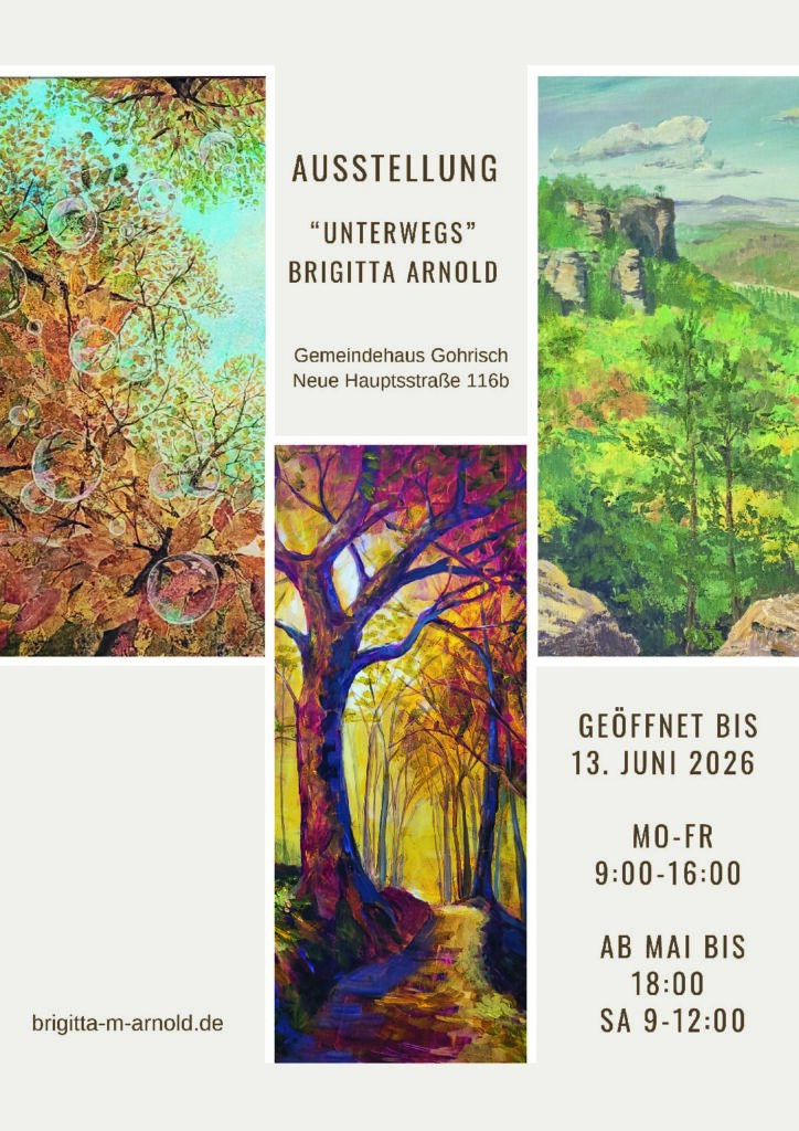 Ausstellung \"Unterwegs\" von Brigitta Arnold bis 13.06.2026